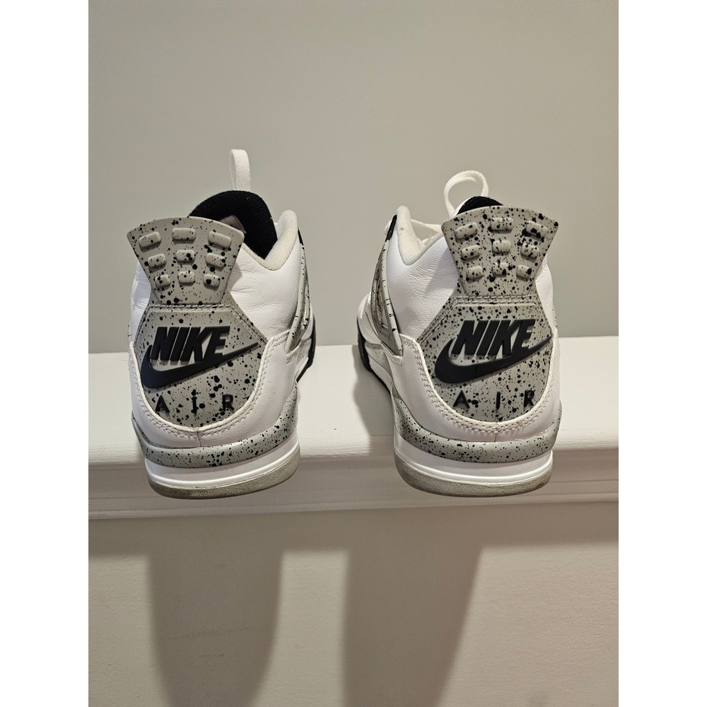 Nike‎ Air Jordan 4 Retro OG Cement 2016 Sneakers Mens Size 10 White Black - Picture 8 of 8